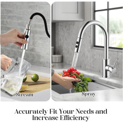 Hapilife Pull Out Kitchen Sink Mixer Tap