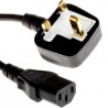 Power Cord UK Plug to IEC 10A 1.70mm2 Cable (PC Mains Lead)