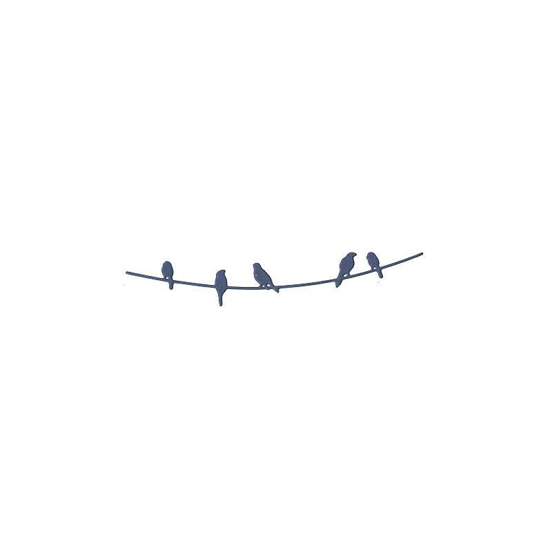 Birds on a wire cardboard cutout