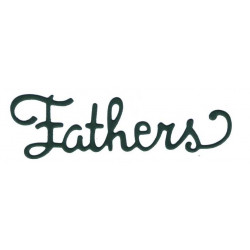 Happy fathers day text Silhouette cardboard cutout
