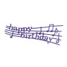 Happy Birthday Silhouette cardboard cutout