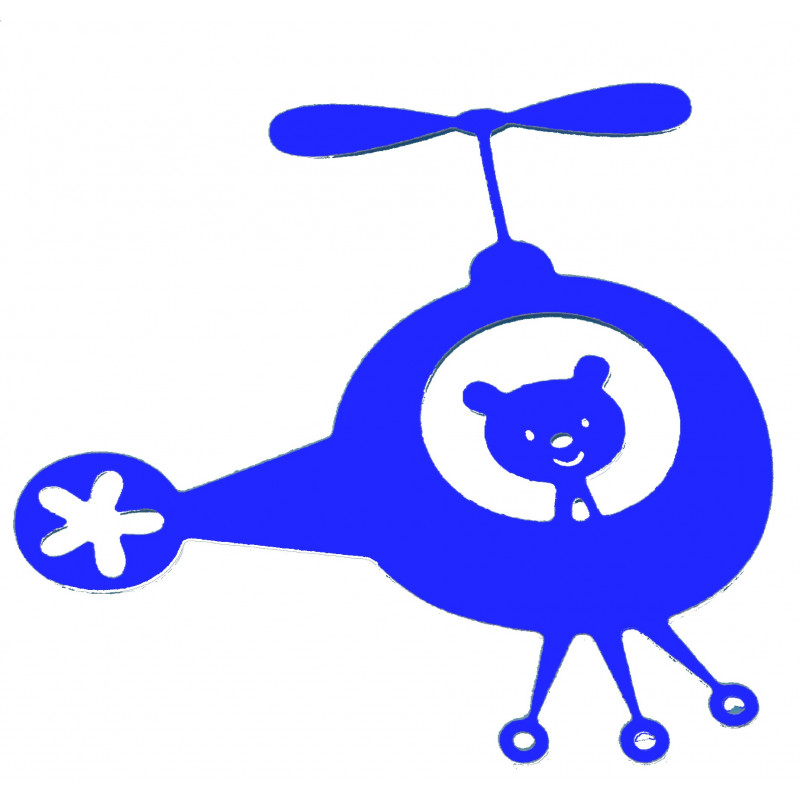 Helicopter Silhouette cardboard cutout