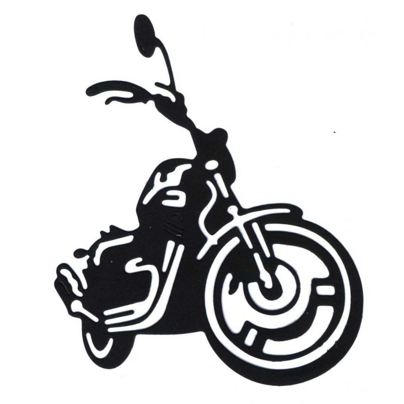 Motorbike Silhouette cardboard cutout