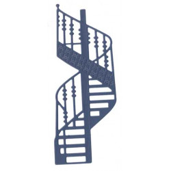 Spiral Staircase Silhouette cardboard cutout