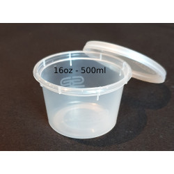 Round plastic containers 12oz-360ml