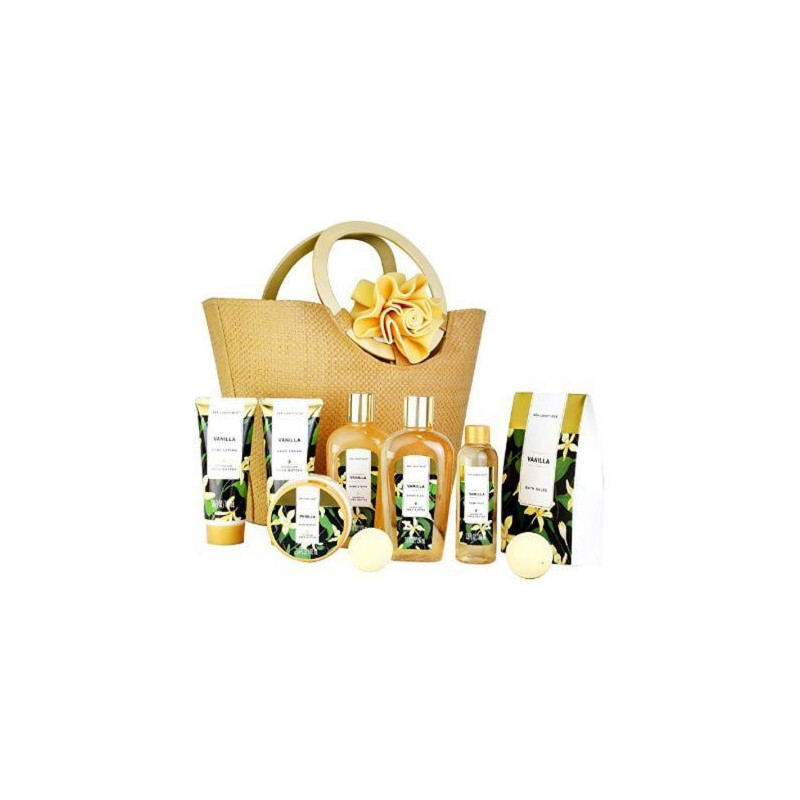 Luxury Vanilla Spa Gift Set in Tote Bag