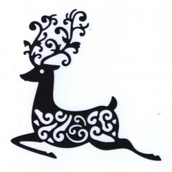 Reindeer cardboard cutout